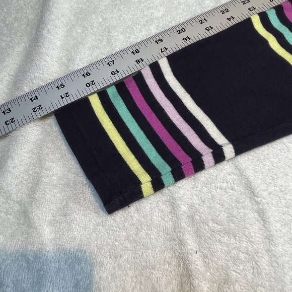 Talbots PM P Med Cotton Pullover Sweater Light Stripped Multi Blue White Boat - Picture 12 of 13